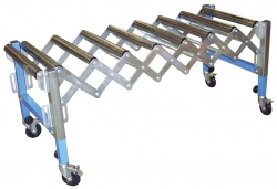 Convoyeur extensible à rouleaux acier